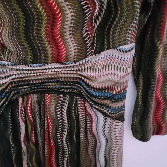 Olive red multicolor dress - Picture 5 of 7